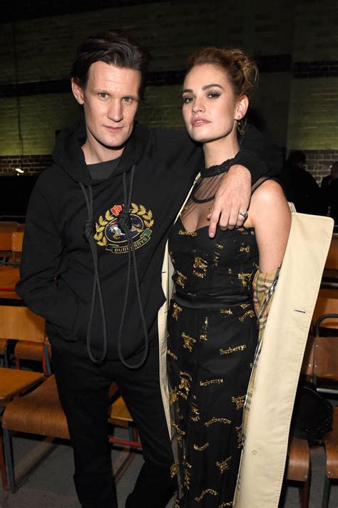 when did lily james and matt smith start dating